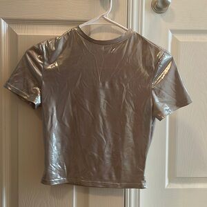 Metallic crop top
